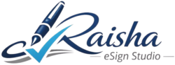 raisha esign logo Custom eSignature and document automation services